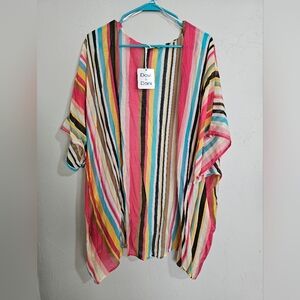 Multi colored kimono